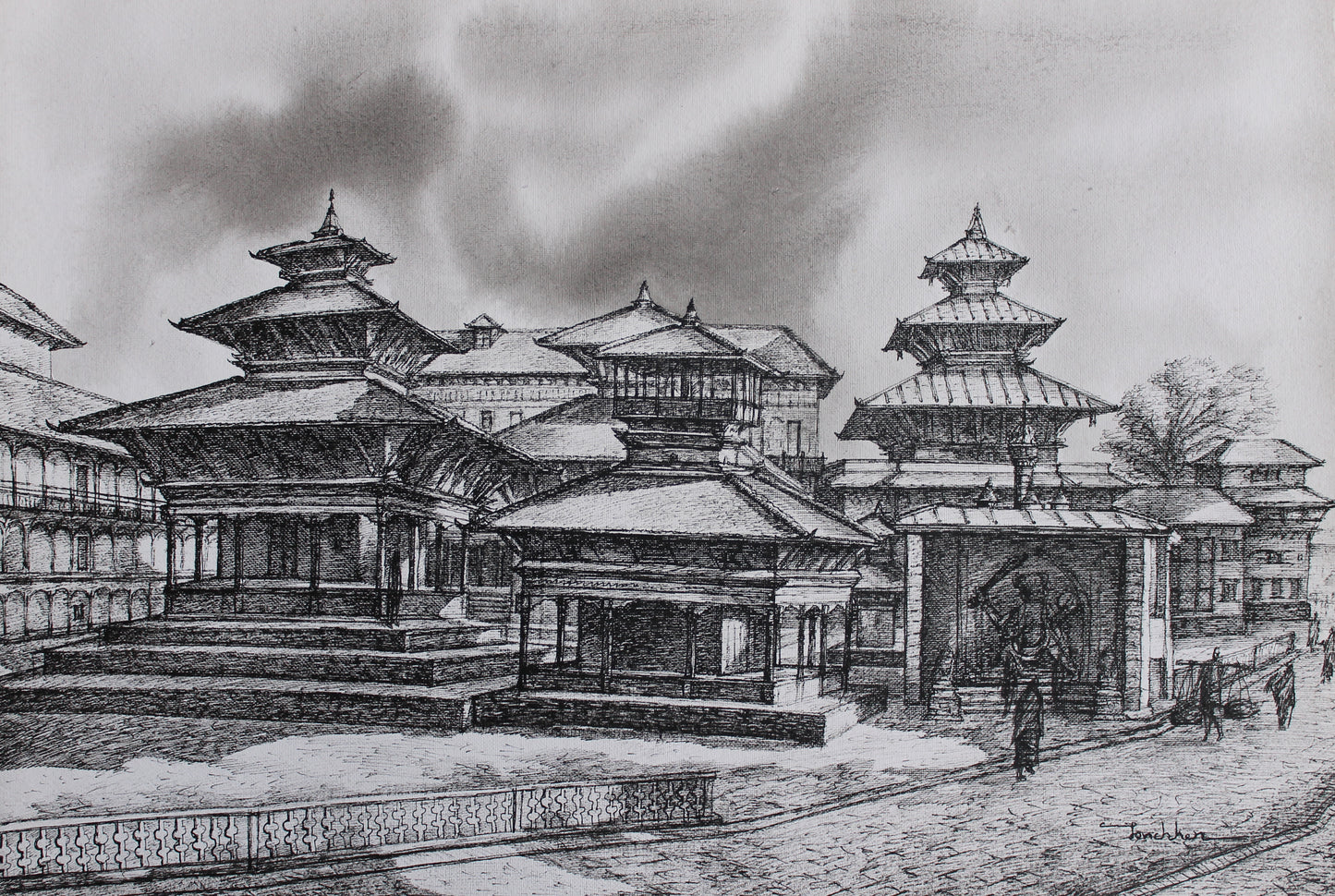 Kathmandu Durbar Square from Kathmandu Valley, Nepal