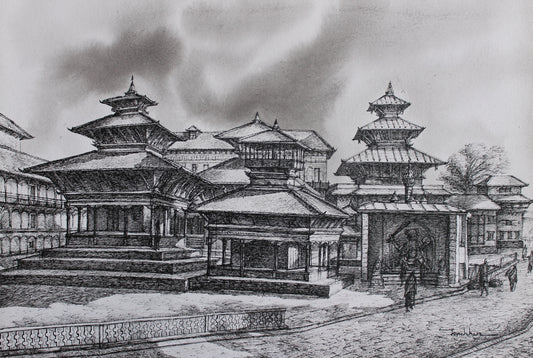 Kathmandu Durbar Square from Kathmandu Valley, Nepal