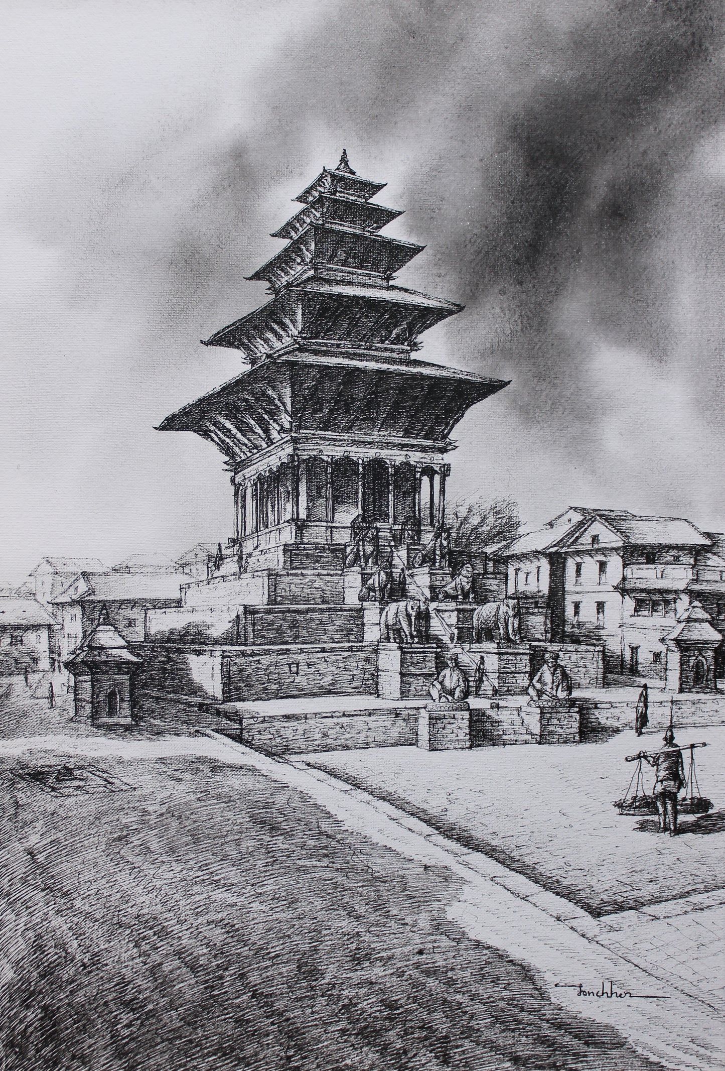 Nyatapola Temple in Bhaktapur Nepal
