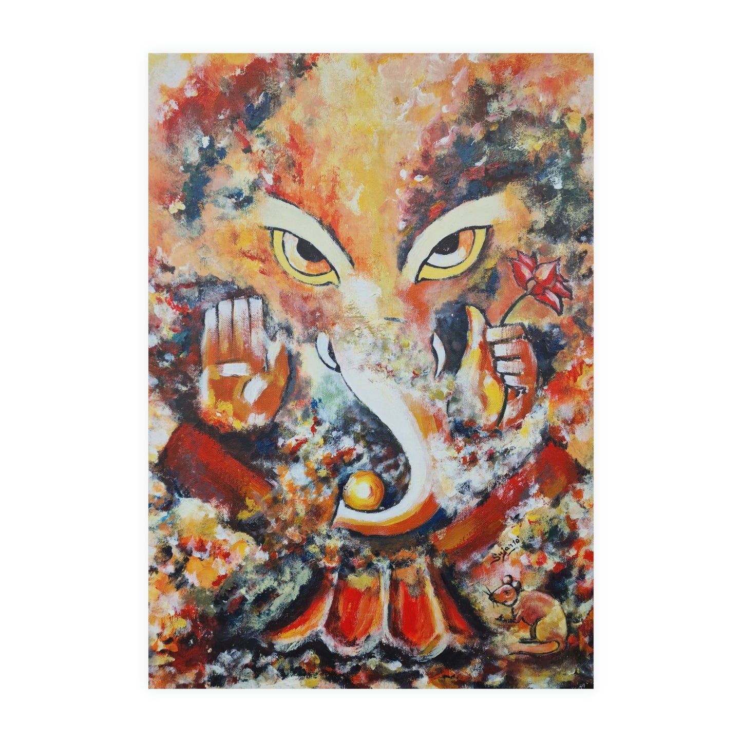Matte Paper Poster - Art Print - Lord Ganesha (Full Print)