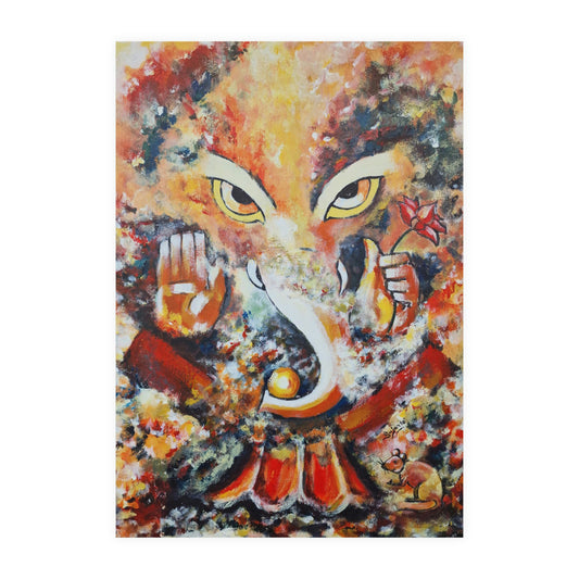Matte Paper Poster - Art Print - Lord Ganesha (Full Print)
