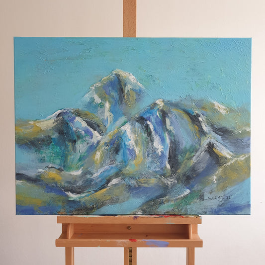 Impression Everest | Acrylic art by Suraj Sainju