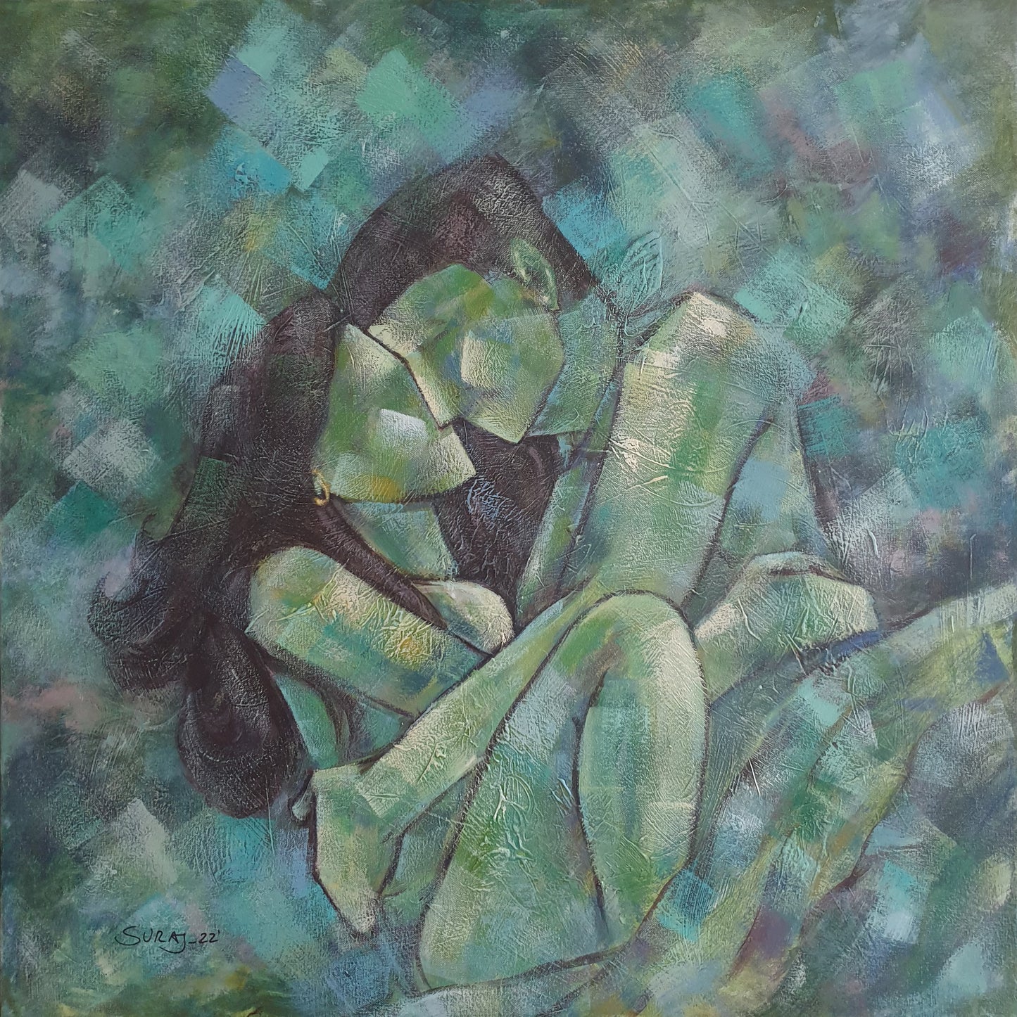 Acrylic art on canvas by Suraj Sainju | Forever