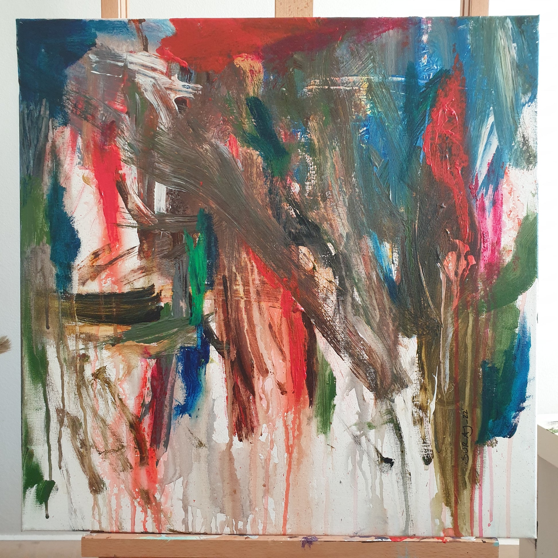 Magt og dominans | akrylkunst af nepalisk kunstner: