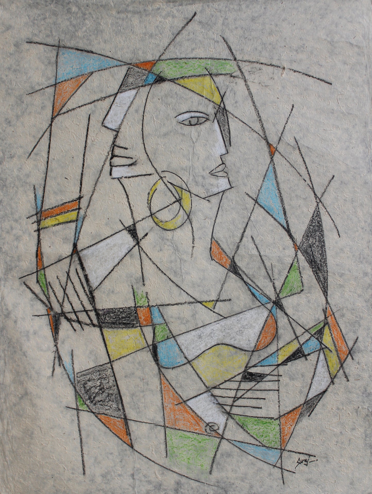 Mystical Love, rice paper art