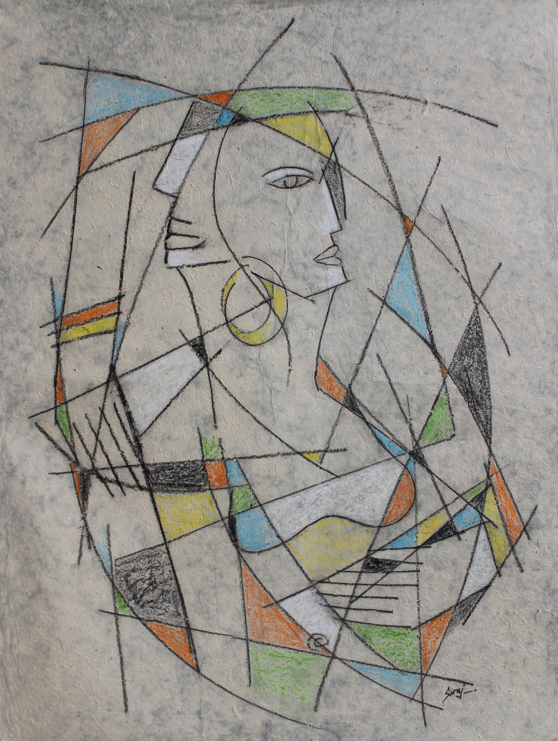 Mystical Love, rice paper art