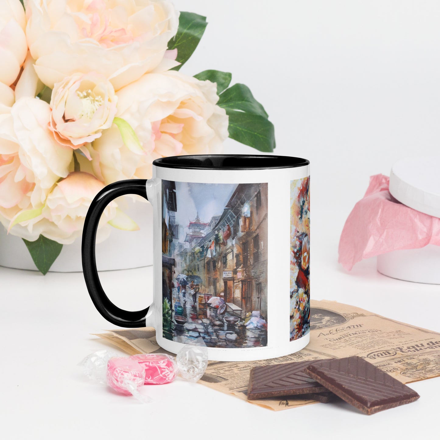Mug with Color Inside - Art Print - Glimpse of Nepal