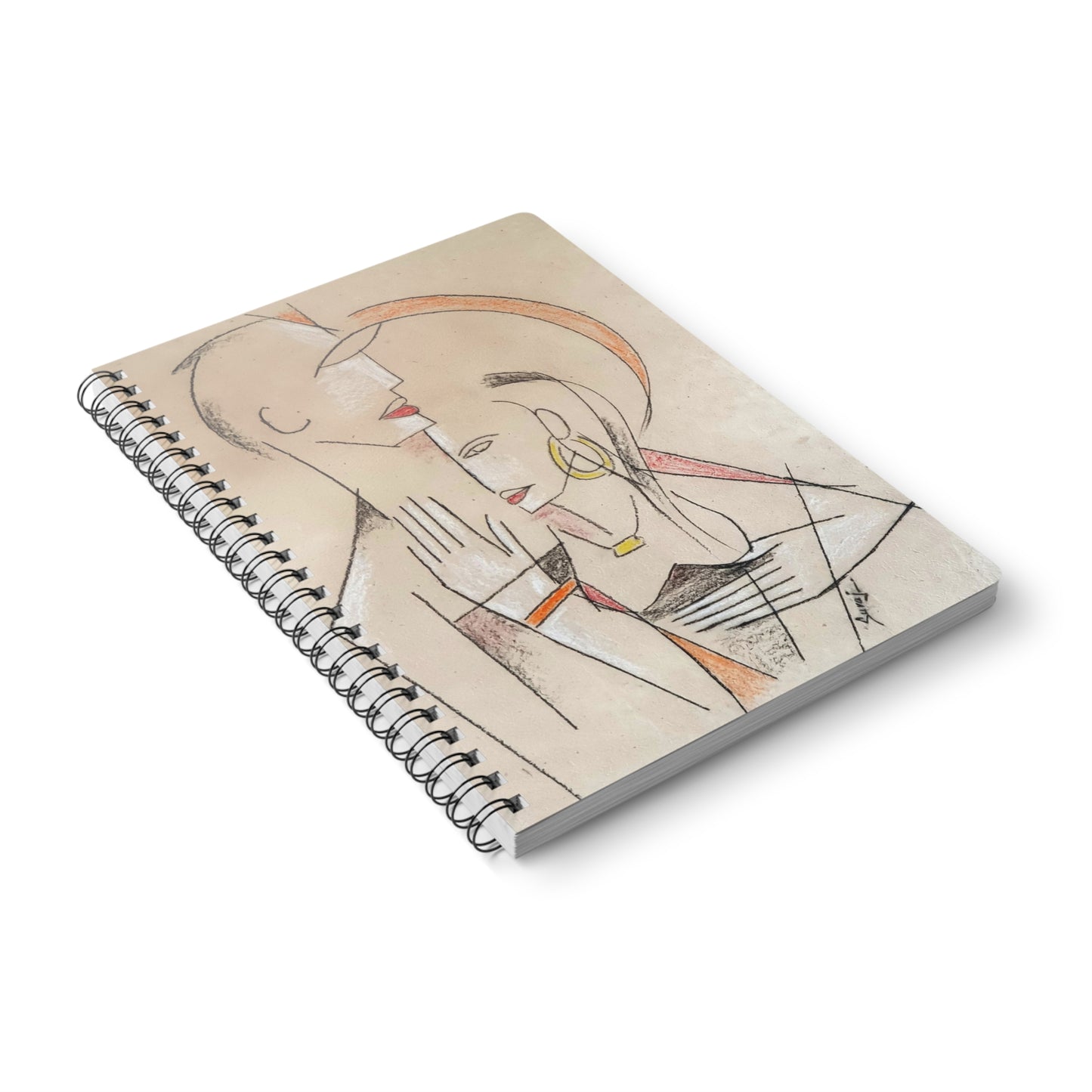 Wirobound Softcover Notebook, A5 - Art Print - I am Yours