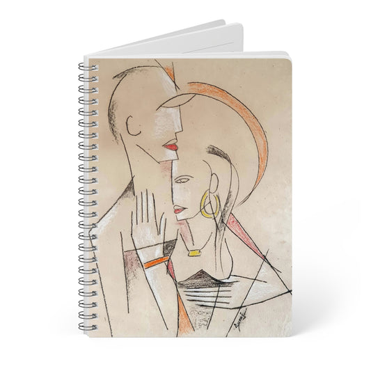 Wirobound Softcover Notebook, A5 - Art Print - I am Yours