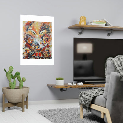 Matte Paper Poster - Art Print - Lord Ganesha