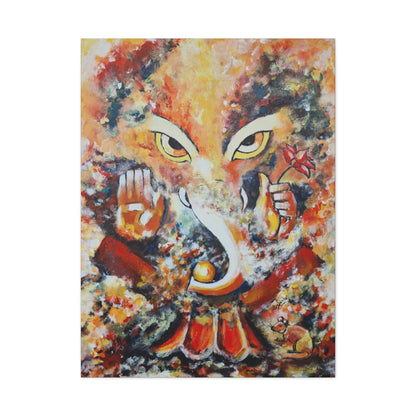 Matte Canvas, Stretched, 1.25" - Art Print - Lord Ganesha