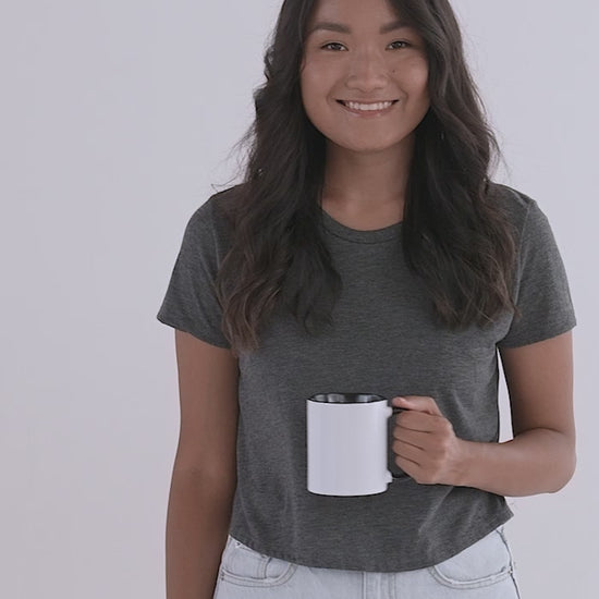 White Ceramic Mug with Color Inside.mp4