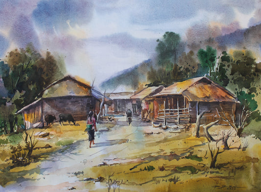 A village from Pokhara, Nepal