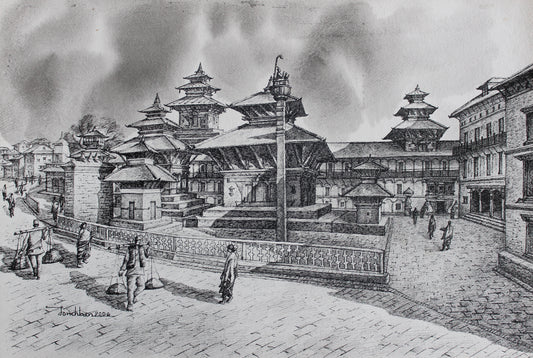 Kathmandu Durbar Square form Kathmandu Valley, Nepal