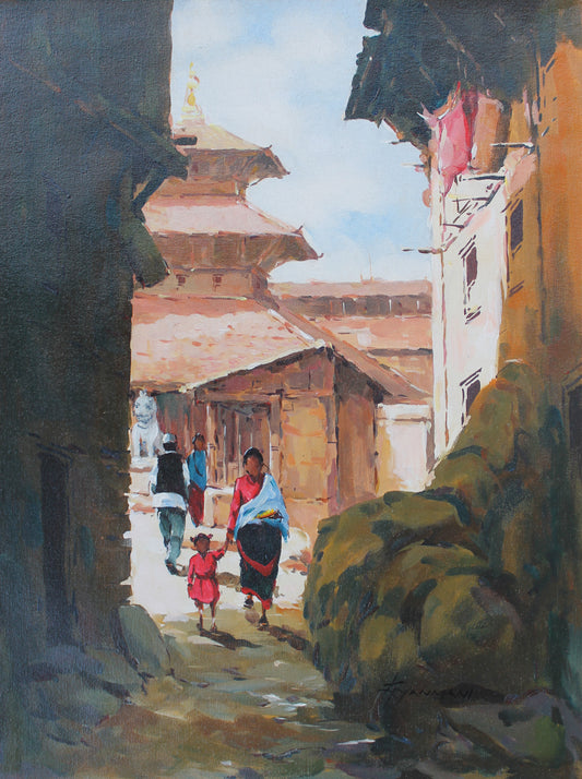 Street view from Patan, Nepal
