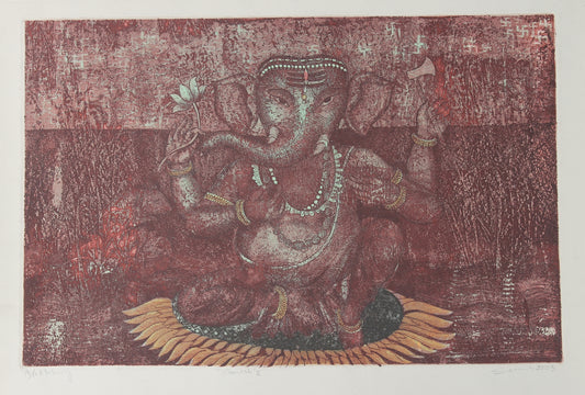 Lord Ganesh | Etchin Print | Art of Nepal