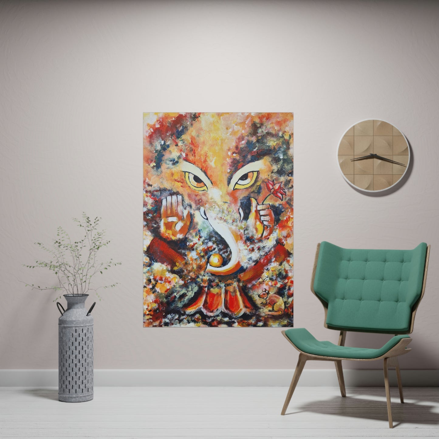 Matte Paper Poster - Art Print - Lord Ganesha (Full Print)
