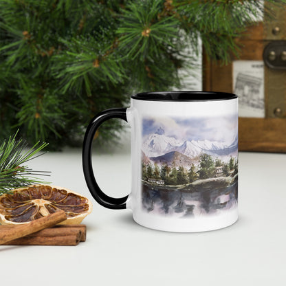 Mug with Colour Inside-Art Print-Annapurna Range